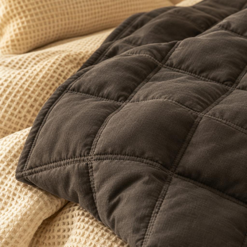 Matelassage carré à double couture